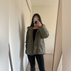 Olive Puffer Jacket